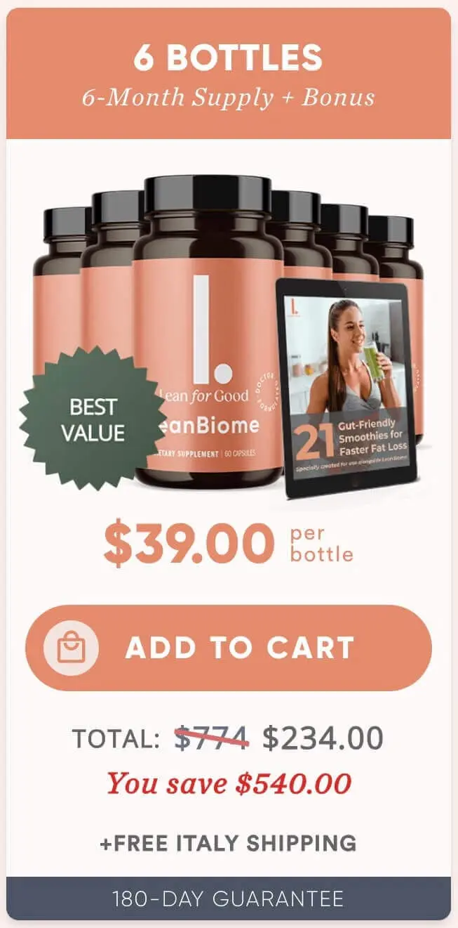 Leanbiome - 6 Bottle Pack